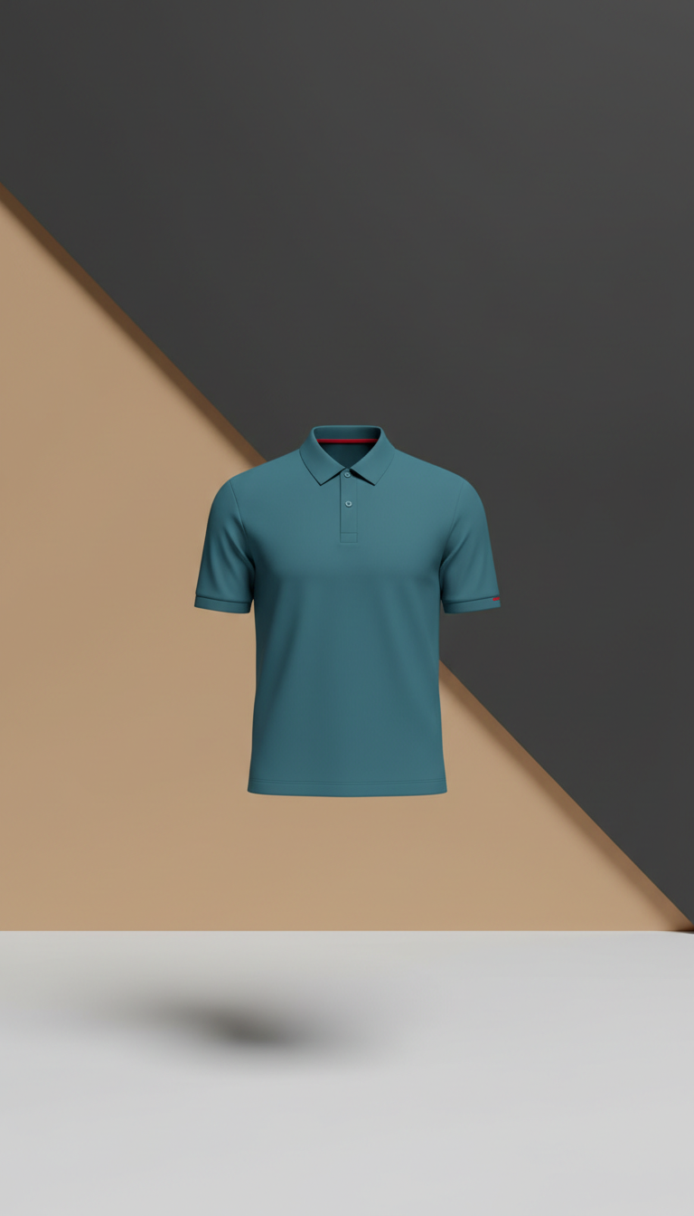 Slim-Fit Polo In Jet Black